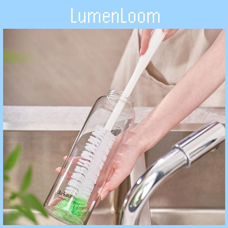 Durable Plastic Bottle Brush With Nylon Bristles For Home And Kitchen Use