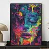 Creative Diamond Painting Kit for Adults DIY Psychedelic Face Rhinestone Picture Canvas for Leisure Craft Wall Art and Gift Making Fun Set