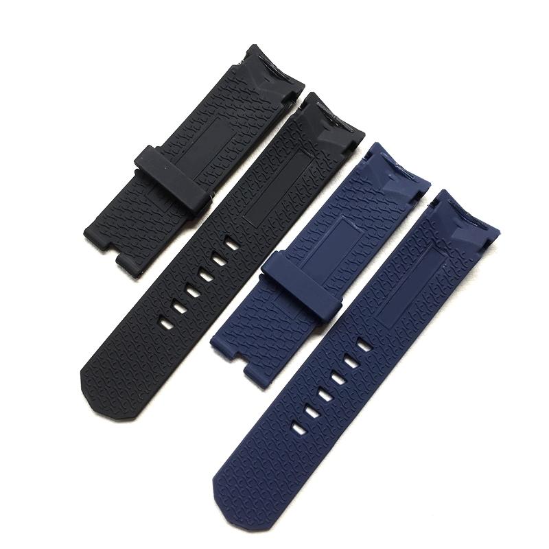 22mm 24mm Schwarz Blau Silikon Gummi Uhrenarmbänder Für Corum ADMIRAL'S CUP Wacth Strap Armband Armband Ohne Schnalle