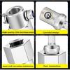 Upgraded Stainless Steel Top Wind Trailer Jack Crank Handle Cordless Drill Adapter With Two 1/2 Inch Socket Adapter Bits,304 Stainless Steel