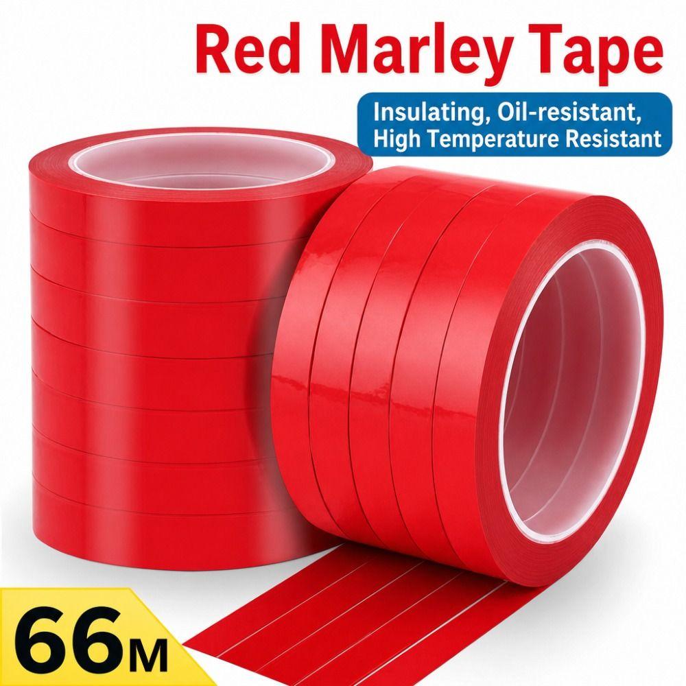 3/5/8/10mm Width Coding Tape Red Adhesive Coded Tape High Insulate Marker Line Tape