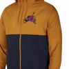 Giacca con cappuccio da basket Air Jordan con stampa dell'alfabeto color block da uomo capispalla arancione nero CK2218-710