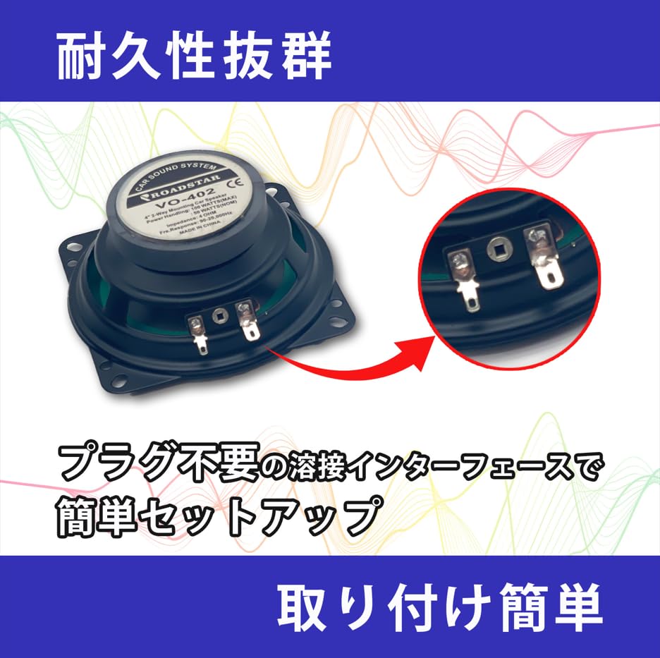 FUKUMIDO Tweeter Speakers for Car Car Set of 2 Cars, Subwoofers, Audio, DIY, Speakers, Dashboard, Interior, 16.5cm,