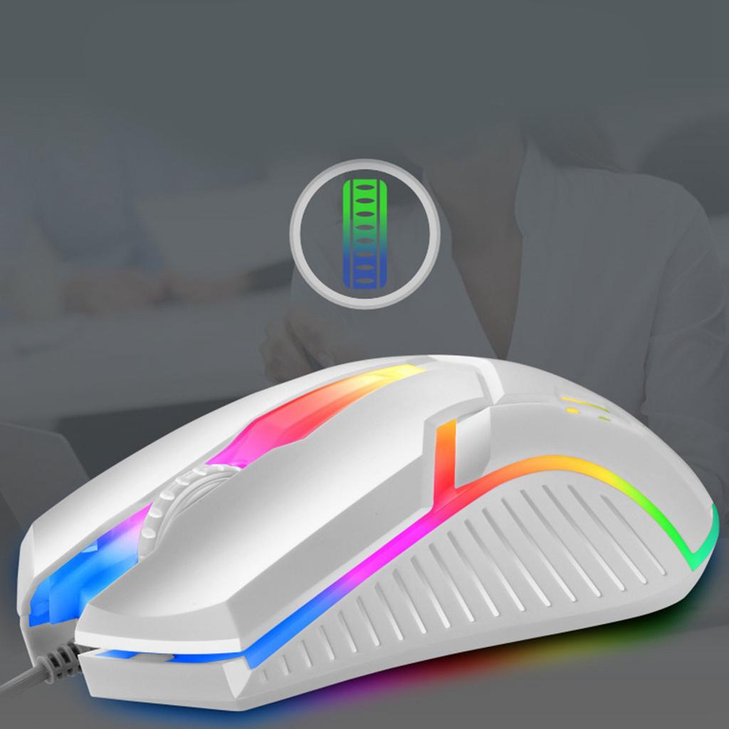 Tastatur Maus Combo Punk Retro Tastenkappen USB Kabelgebunden Bunt Hintergrundbeleuchtet Langlebiges ABS Tastatur und Maus für Gaming Laptop PC