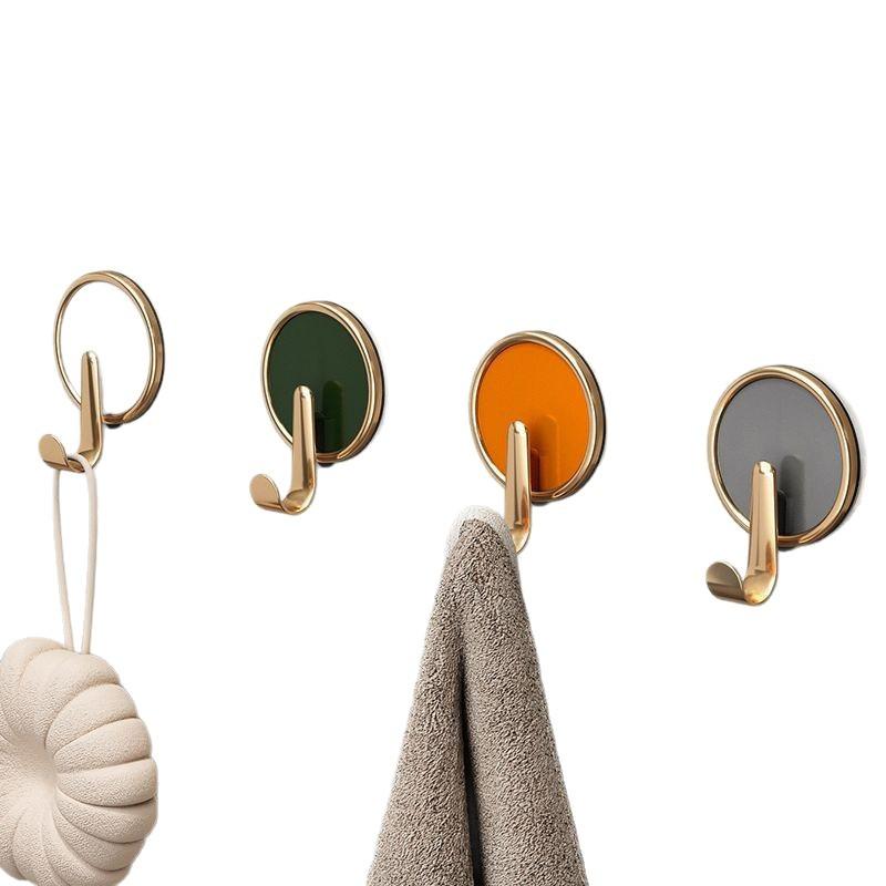 Light Luxury Hook, Viscose, Strong Load-bearing, No Punching, Adhesive Hook, Bathroom Wall Towel, Clothes Wall, No Trace Paste
