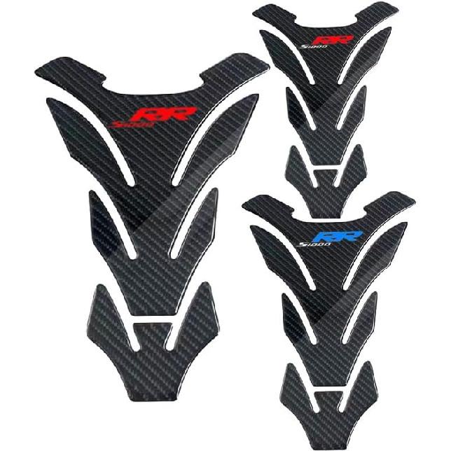 YBRAVO Motorcycle Tank Pads for BMW S1000RR 2017 2020 2021 Motorcycle Tank Pad Protector Paint Protection Carbon Fiber Pattern Fuel Tank Sticker