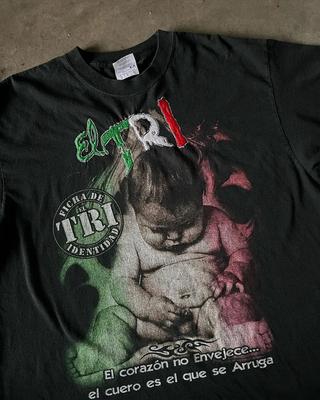 Vintage El Tri 'Ficha De Identidad' Mexican Rock Band Tee IL274 Unisex T-Shirt