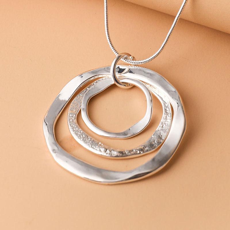 2025 New Fashion Korean Style Jewelry Necklace Pendant & Ring - Multiple Versatile Styles: Flower & Butterfly Design