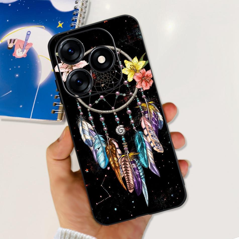 Phone Case For Tecno Spark 10 10C 2023 Fashion Flower Cat Butterfly Soft Silicone TPU Cases For Tecno Spark10 Spark10c KI5q KI5k