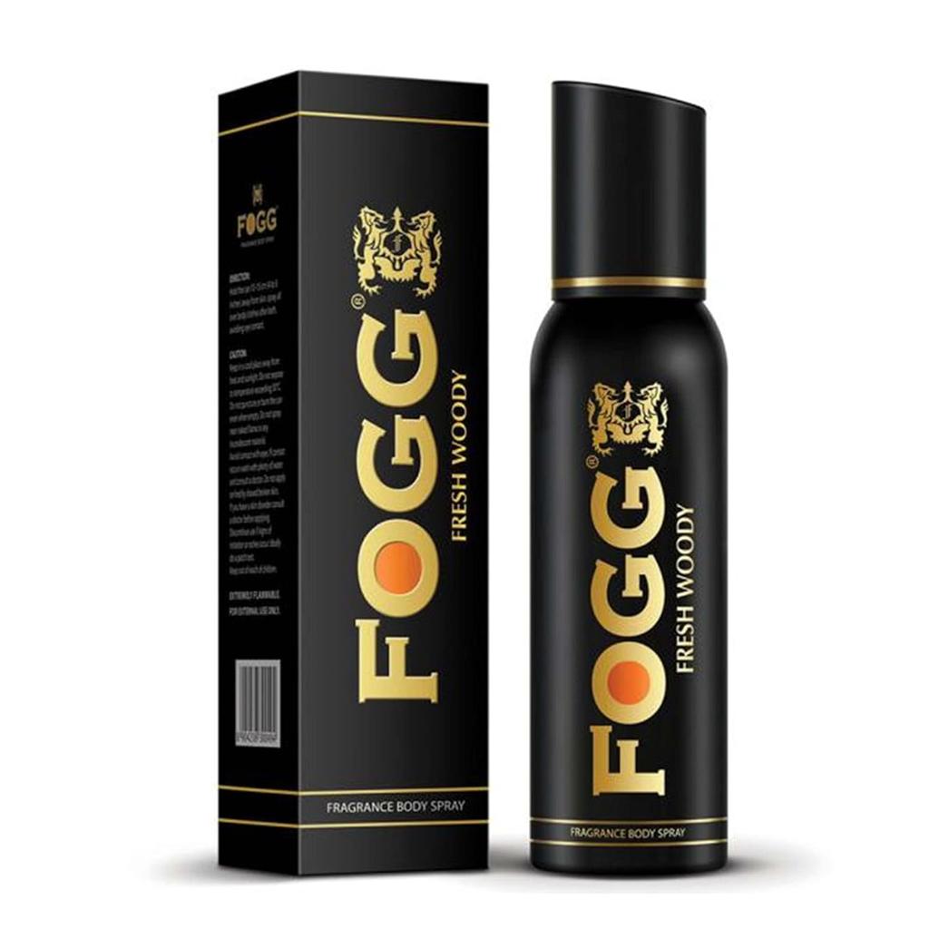 FOGG Fresh Woody Deodorant Body Spray Deo- For Men 120ml (Pack of 2)