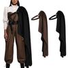 Medieval Shawl Half Shoulder Cape, Men Medieval Half Cape with Adjustable Leather Straps For Halloween, Cosplay Parties