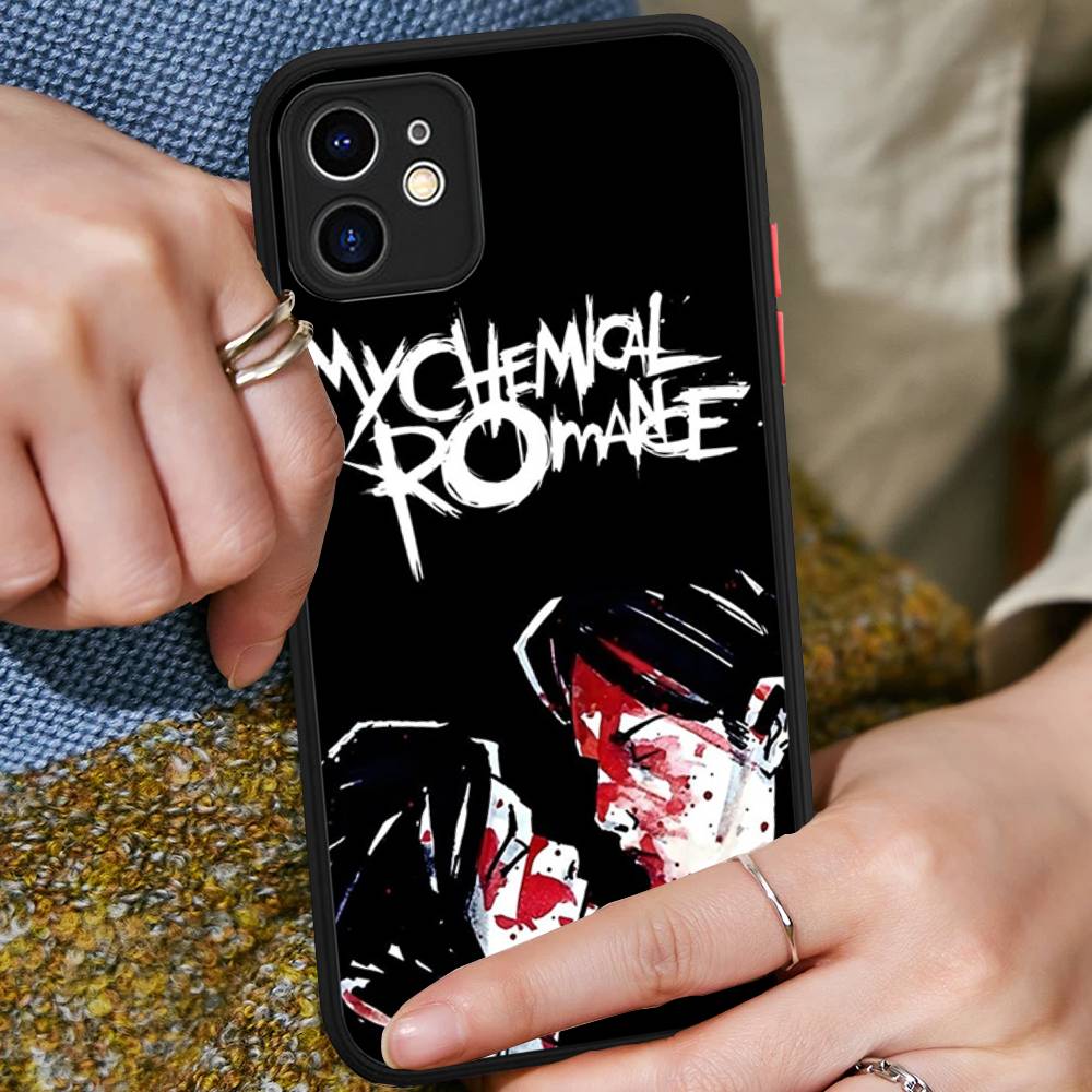 My Chemical Romance Rock Band Matte Protective Case For IPhone 16 15 14 13 12 11 Pro Max X XS MAX Protection Case