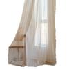 French Retro Gentle Lace Curtains American Crochet Hollowed Out Fresh And Translucent Kitchen Living Room Bay Window Curtain Finished Product