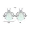 Glowing Firefly Silver Stud Earrings 925 Silver