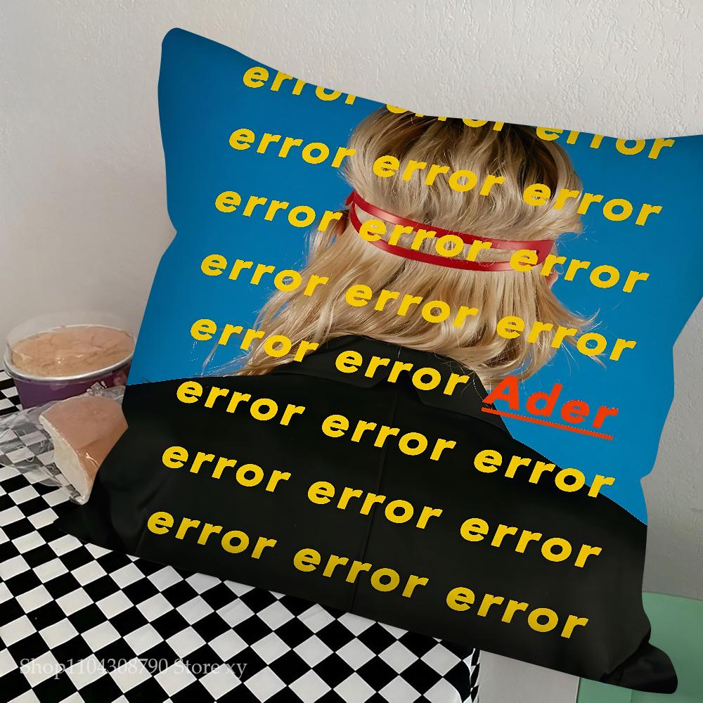 1pc Brand Ader Error Pillow Case Square Pillow Bedroom Sofa Leisure Comfort Cushion Car Living Room Home Decoration