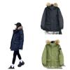 Unisex Mid-Length Parka With Faux Fur Collar 80-85% Duck Down Fill Warm Waterproof Winter Coat Outdoor City Wear