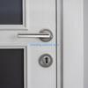 Y5GD Stylish Door Handle Set with Concealed Keyhole Round Door Handle Steel Door Handle set for Interior Key Locking Needs