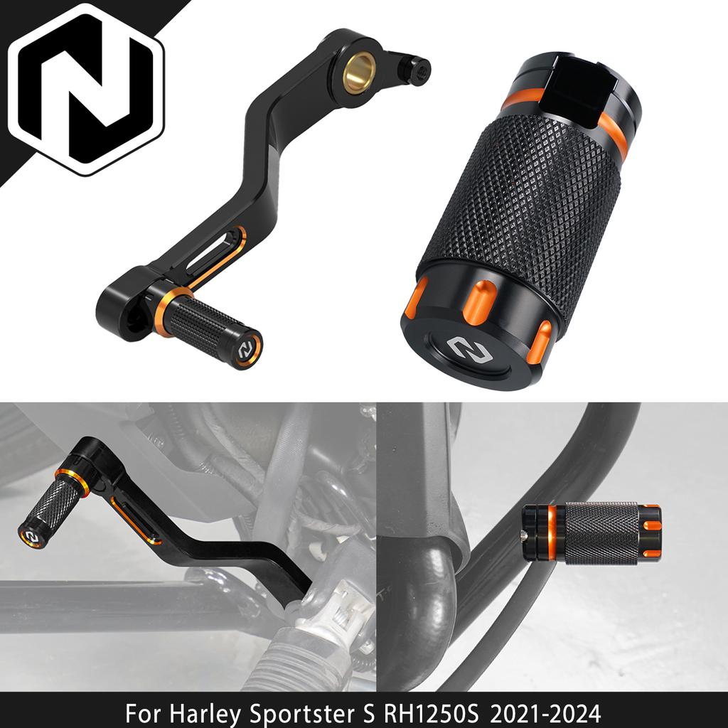 NICECNC Gear Shift Lever Rear Brake Pedal Pad For Harley Sportster S RH1250S 2021-2024 Sportster S RH 1250S RH1250 S 2024 2023