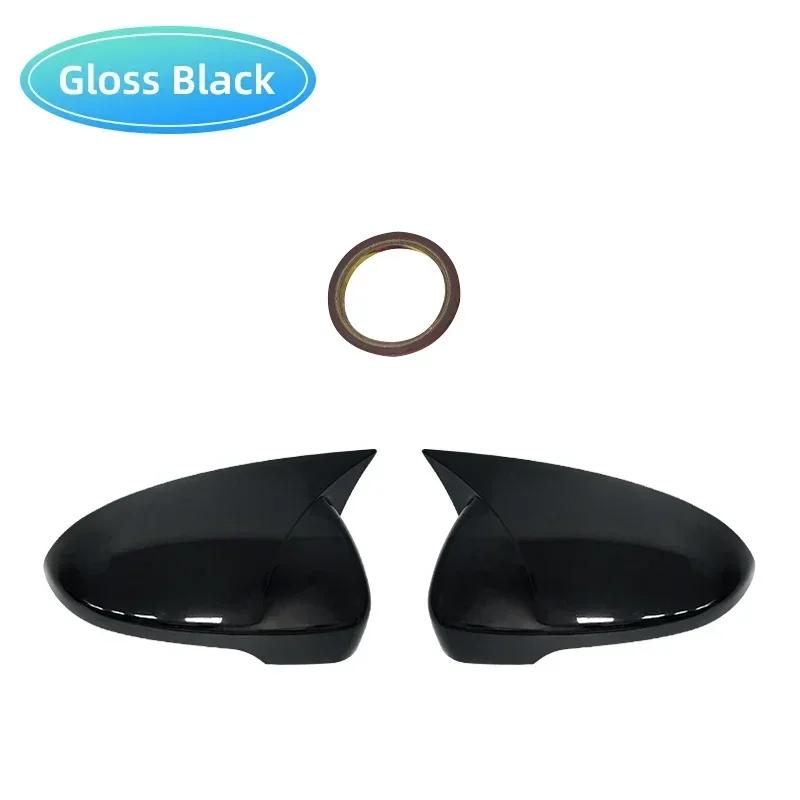 Пара Накладки на Зеркала Бокового Вида в Стиле Бычьего Рога Рамка Накладки Колпачки Зеркал для Hyundai Tucson 2015-2020 Автоаксессуары
