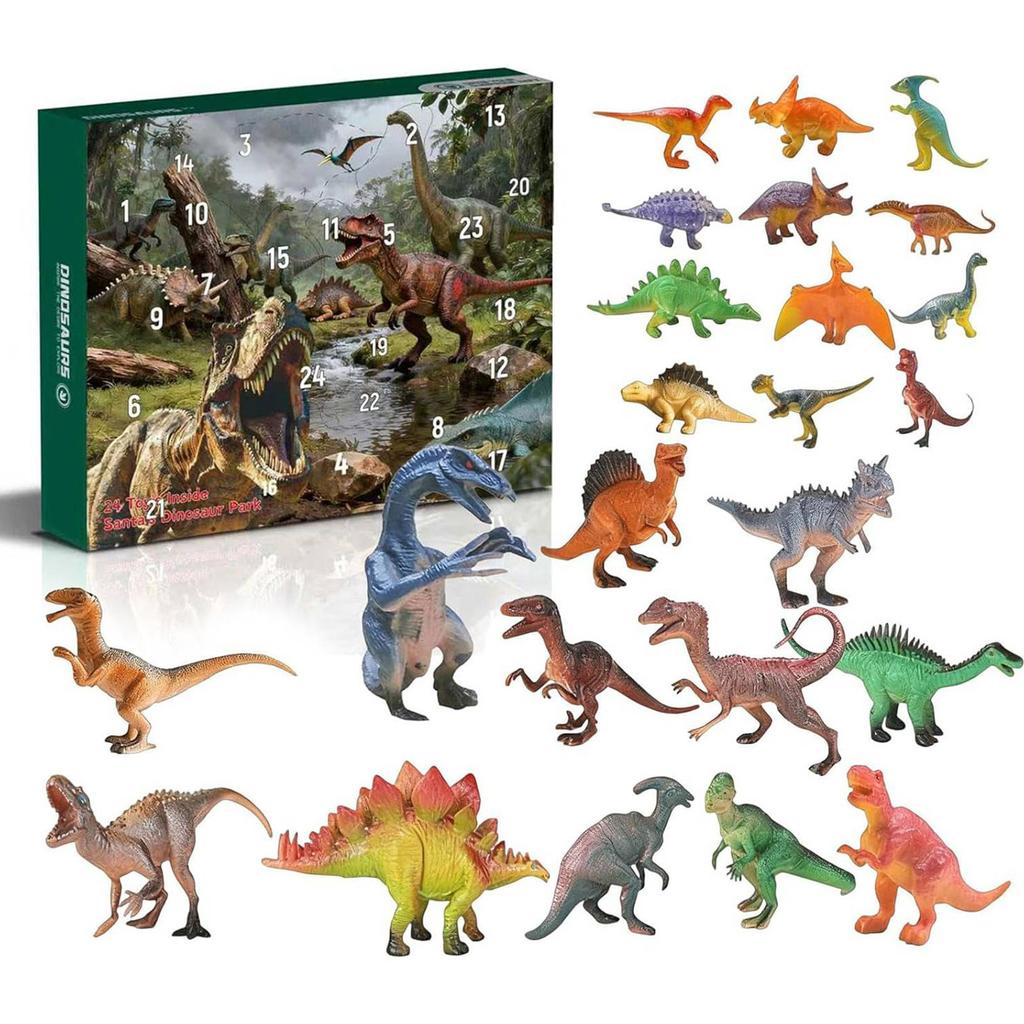 Dinosaur Advent Calendar 2025 24 Days Christmas Countdown Calendar Xmas Gift for Boys Girls Teens 3 4 5 6 Years Old