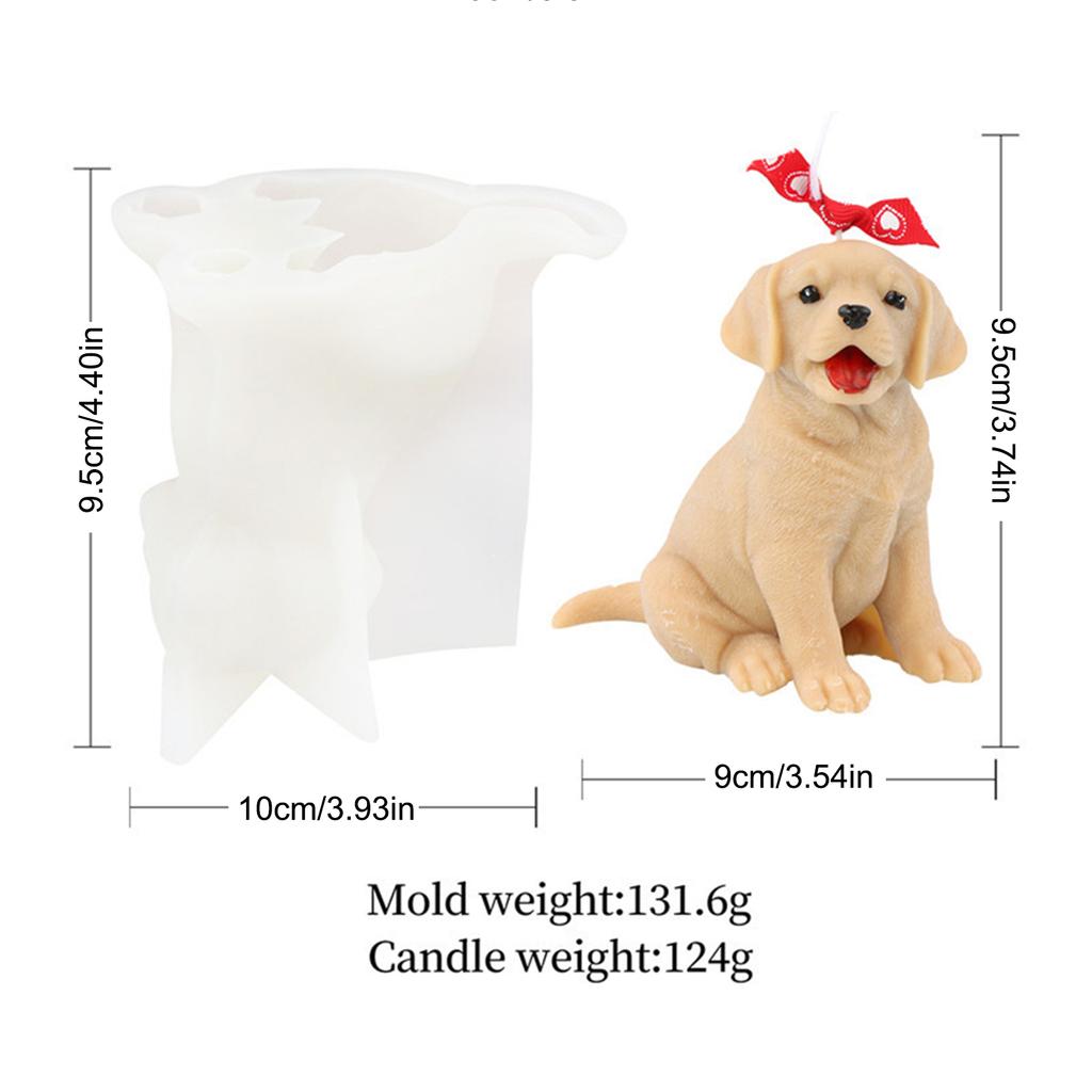 Poodle Dog Cat Candle Silicone Mold DIYGarfield Retriever Animal Candle Making Ice Cubes Resin Soap Mold Gifts Craft Home Decor