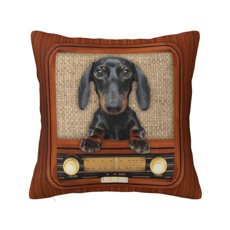 Dachshund Cushion Cover  cm Soft Sausage Badger Wiener Dog Throw Pillow Case Bedroom Decoration Bedding Sofa Pillowslip