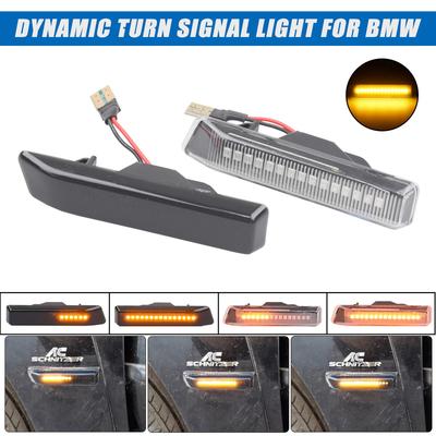 LED Side Marker Indicator Dynamic Blinker Flowing Turn Signal Lights For BMW X5 E53 E36 M3 Facelift 1997 - 1999 Car Accessories