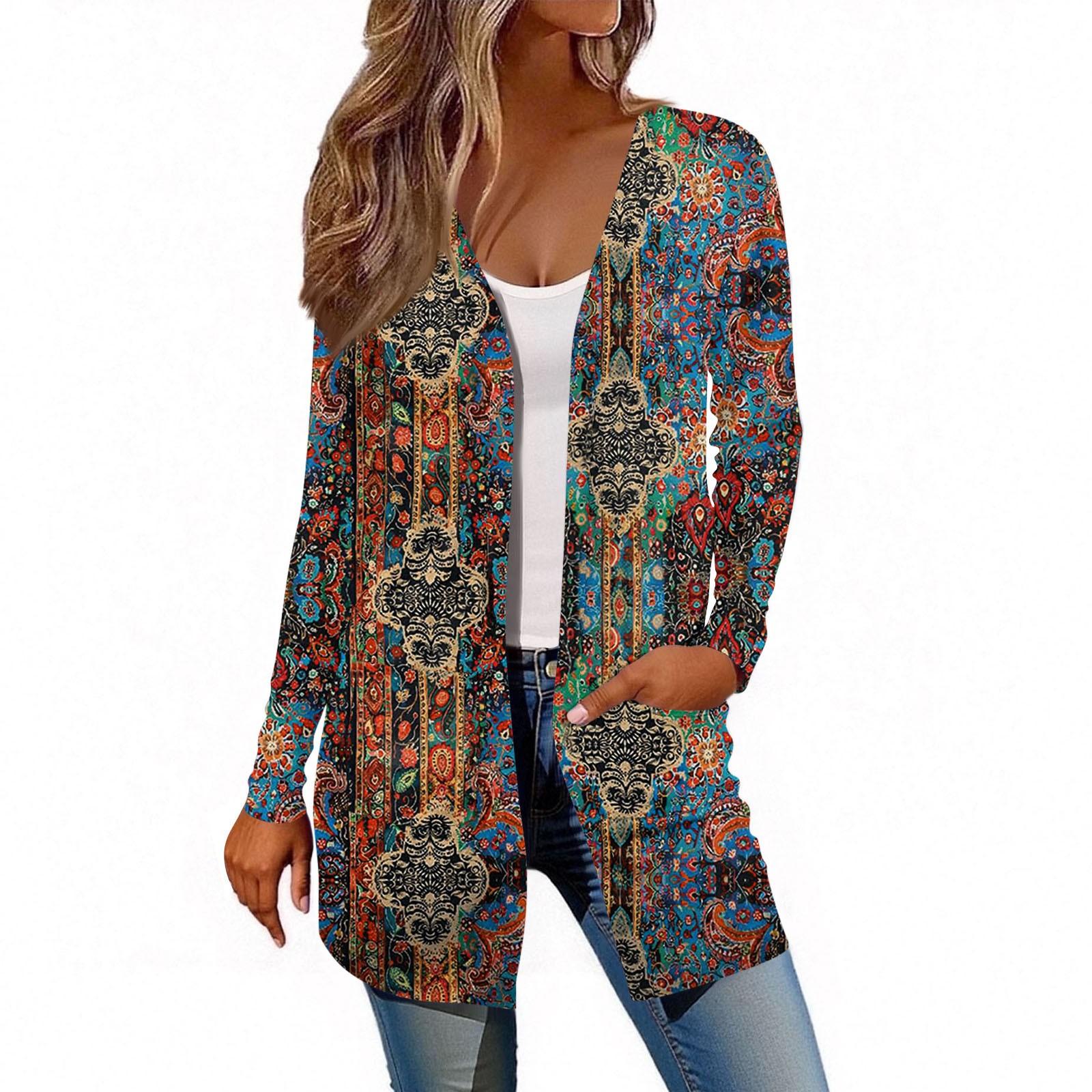 

Women s Long Sleeve Cardigan Casual Jacket With Pockets Top S