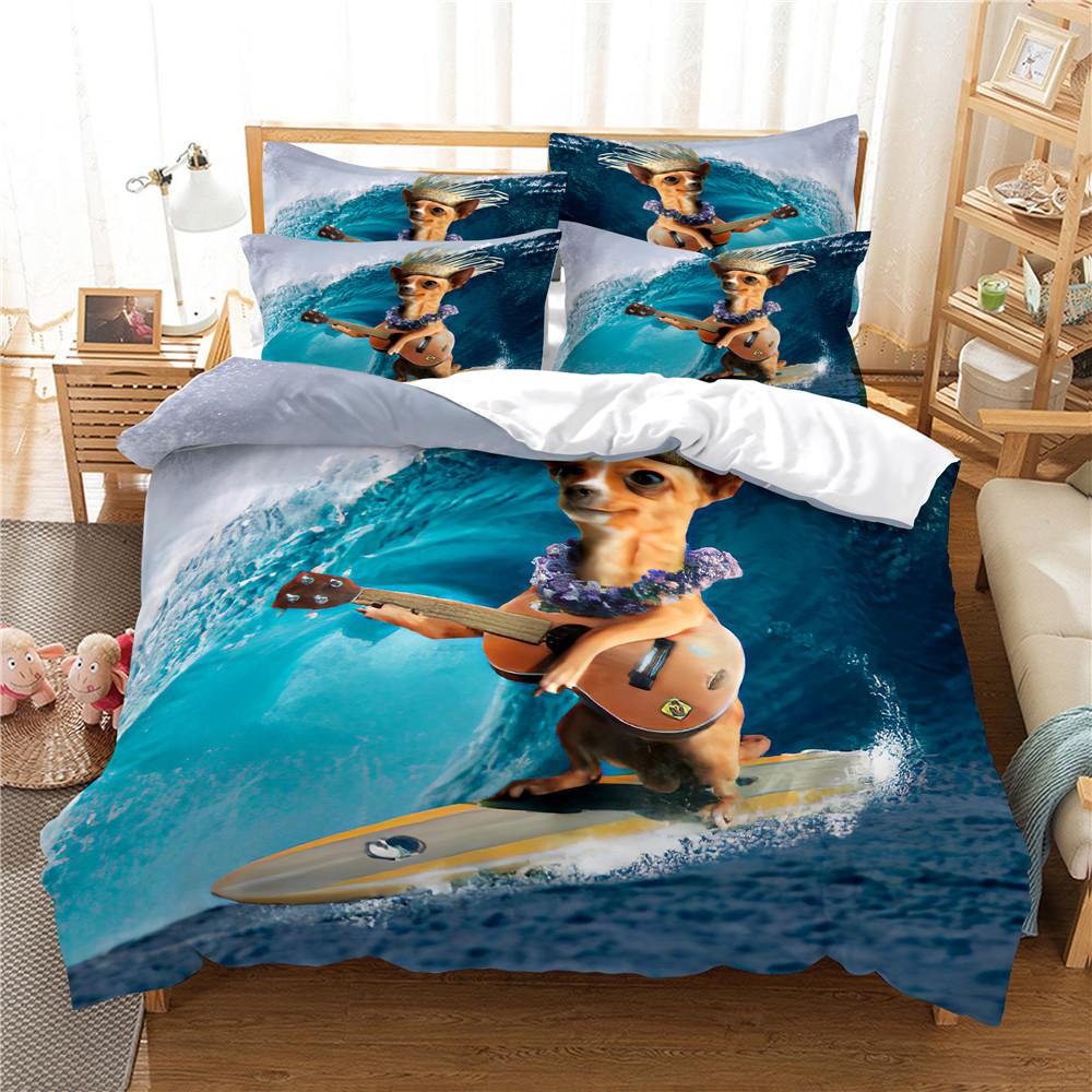 Sea Surfing Bedding Set Surf Modern Outdoor Extreme Sports Duvet Cover Queen King Ocean Surfboard 2/3Pcs Quilt Cover