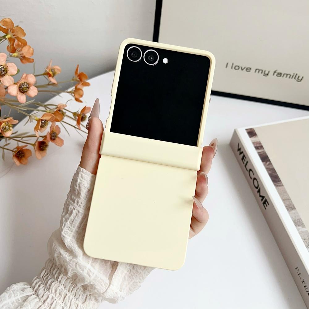For Samsung Z Flip 6 Case Solid Color Matte Ultra Thin Hinge Shockproof Hard PC For Samsung Galaxy ZFlip7 Flip6 5 4 3 5G Cover