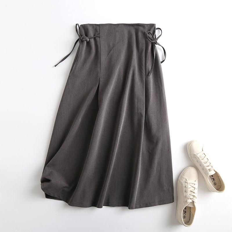 Юбка-бандаж средней длины для женщин весна-осень корейский стиль с высокой талией узкие — фото 9