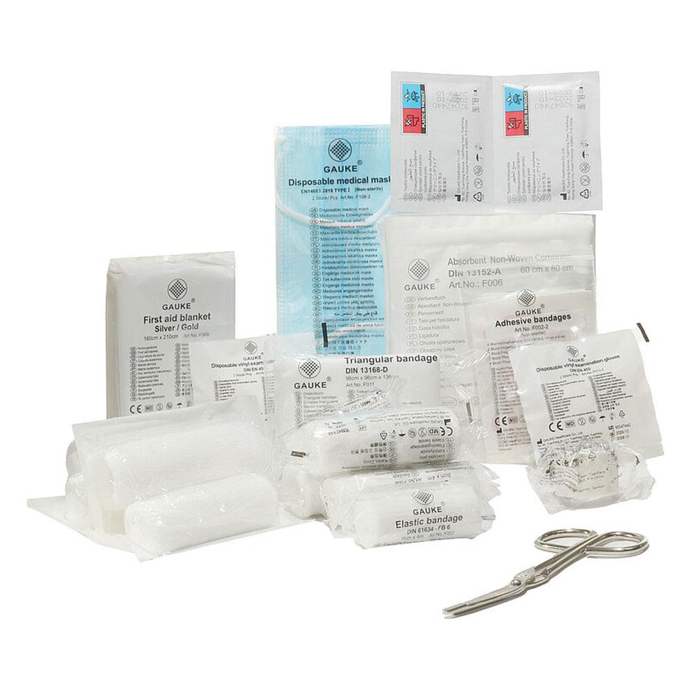 Teqler Din 13164 Car First Aid Kit in a Box - First Aid Kit with Car Equipment 1 Piece