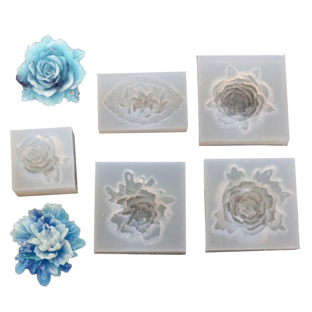 Flower Shaped Silicone Soap Mold DIY Silicone Epoxy Resin Molds Clay Mould Silicone Soap Making Molds Silicone Material
