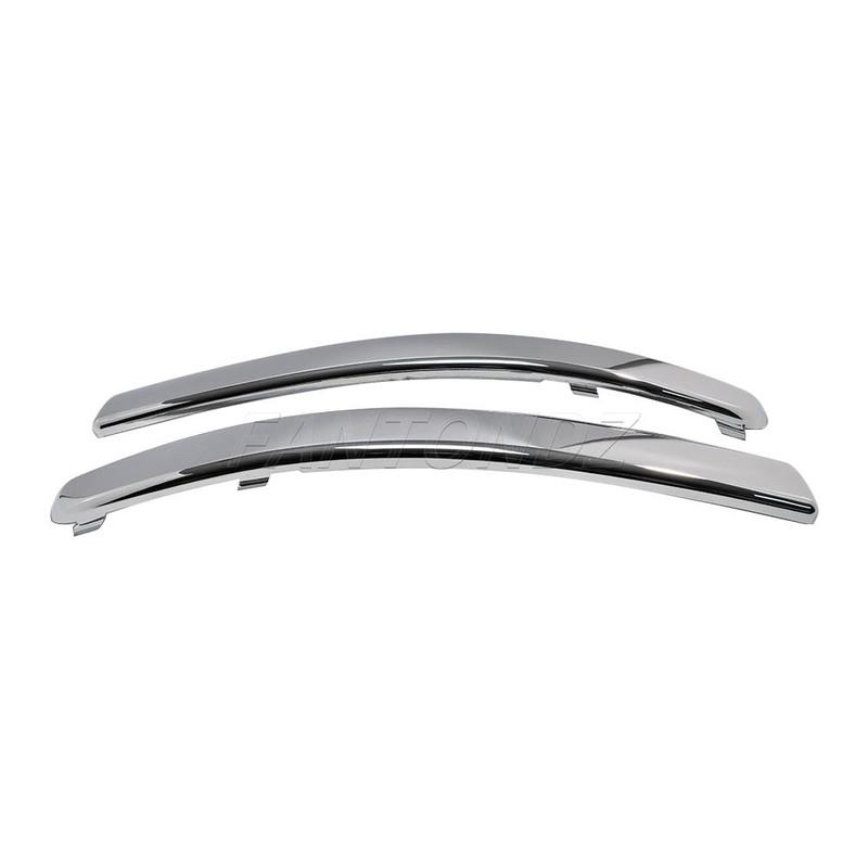 For Fiat 500 2007-2015 Chromium Styling Front Bumper Moulding Lower Chrome Trim Left Right 735455056 735455057