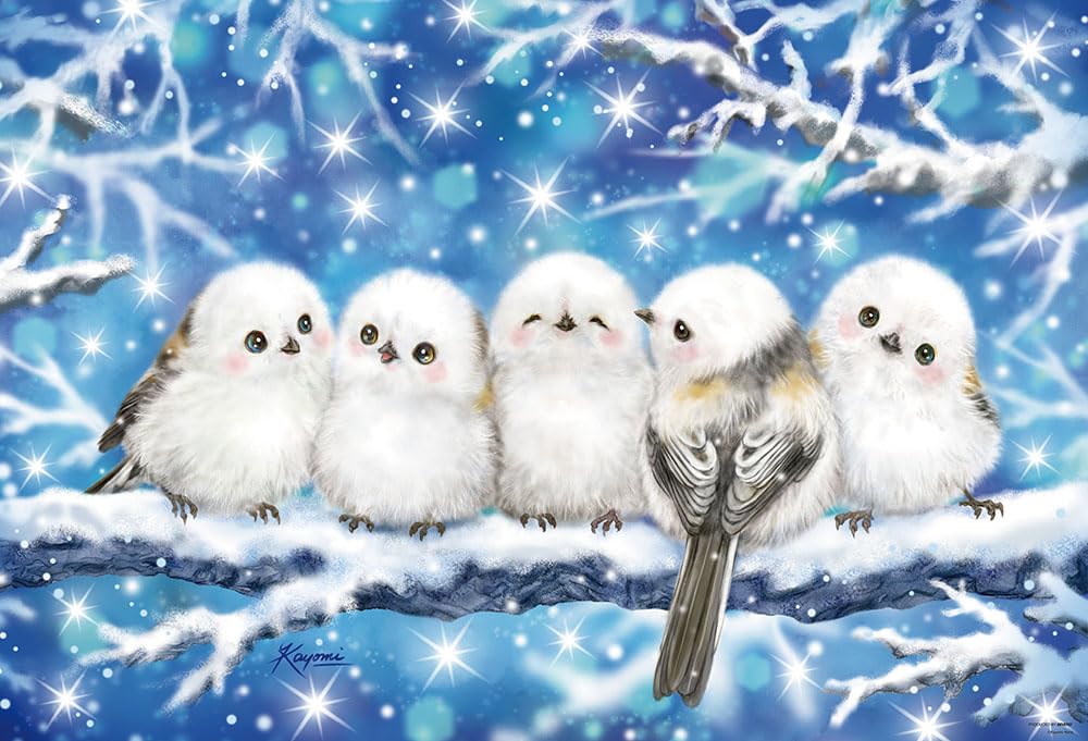 Beverly Jigsaw Chickadee in 1000-Piece Puzzle Long-Titted (49x72cm) 1000-111 (Made Japan)