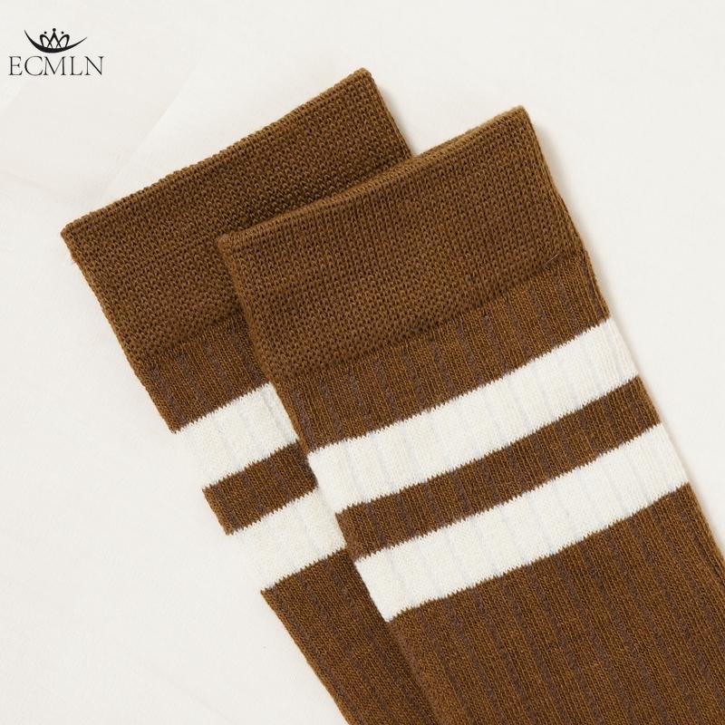 Women Striped Socks Knee High Socks Cotton Non-Slip Sweat-Absorbing Thigh Over Knee Long Socks for Women