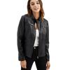 Brand Women's Leather Jacket Casual Stand Collar Slim Fit Jacket Coat Spring Autumn Solid Color Coat