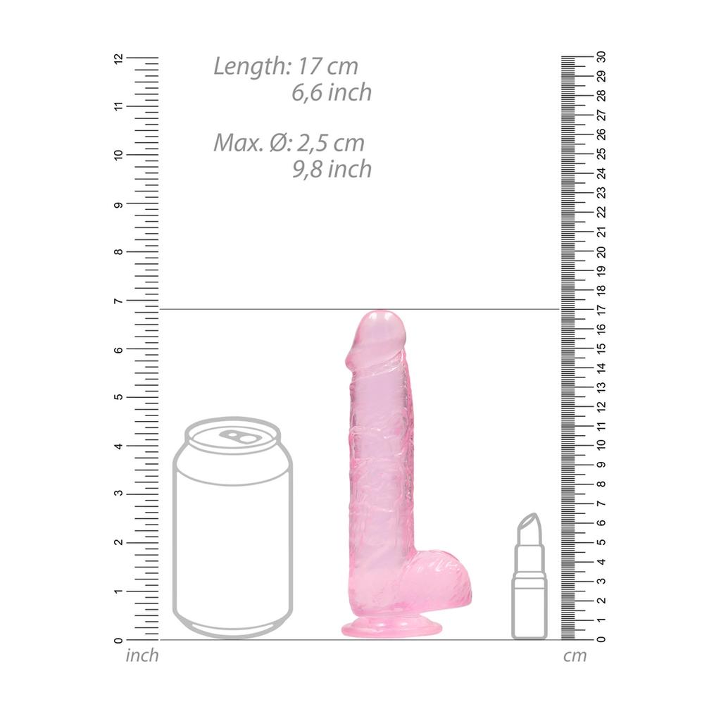 Realrock - Realistic Dildo With Balls 15 Cm