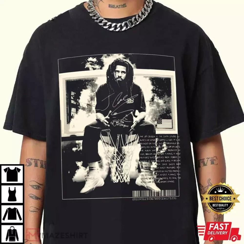 Rare! J Cole Merch Blur Tour 2024 T-Shirt Tee S-4XL Unisex T-Shirt XXXXL