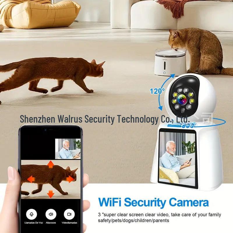 Cross-Border WiFi Surveillance Camera with Two-Way Video Calls, HD Night Vision, and Mobile Remote Monitoring