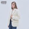 Teenie Weenie 2025 Winter Women's Bouclé Wool Blend Coat