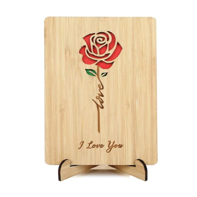 Efficient Wooden Celebration Card For Wedding Anniversaries Birthdays And Decorative Shelf Display