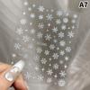 1 Sheet Christmas White Snowflakes Nail Stickers Snowflake Nail Decal Snowflake Xmas Slider