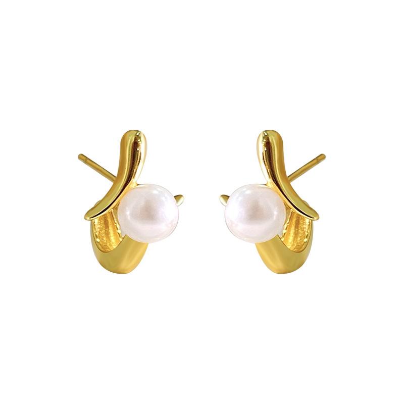 

Модные серьги с жемчугом для женщин с нишевым дизайном, серьги высокого класса с темпераментом