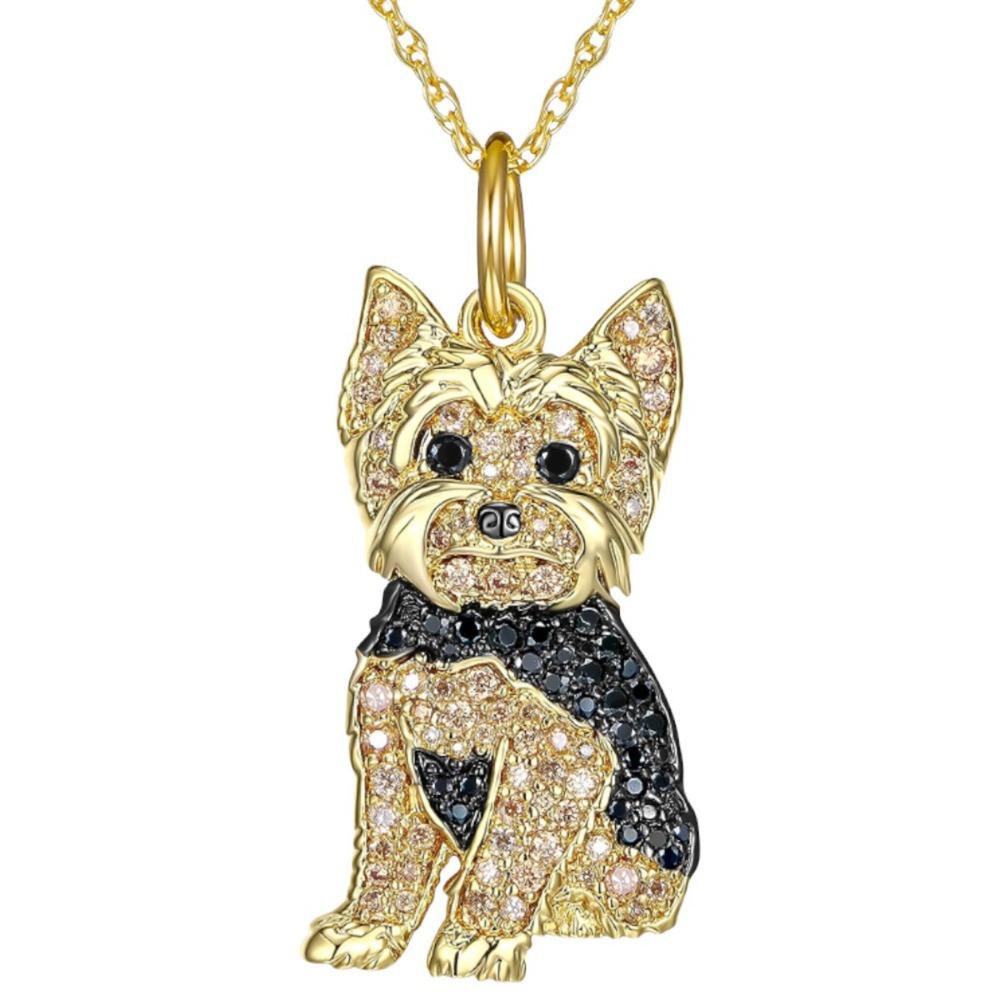 Rhinestone Beagle Pendant Shiba Inu Dog Necklace Jewelry Gift Pet Puppy Necklace Dog Lovers