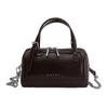 Womens Mini Shoulder Bag Crossbody Daily Commute Stylish PU Leather Boston With Zipper