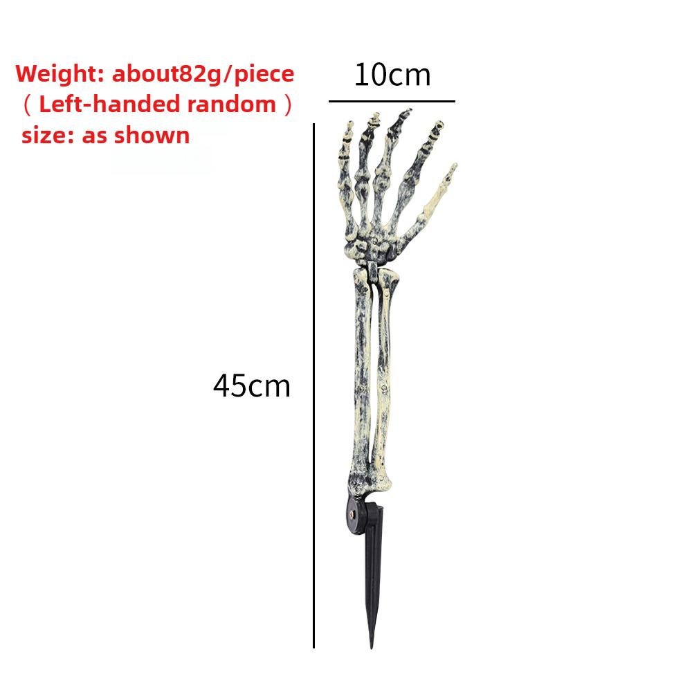 

1/2/3pcs Halloween realistic skull hand arm Halloween party home garden lawn decoration