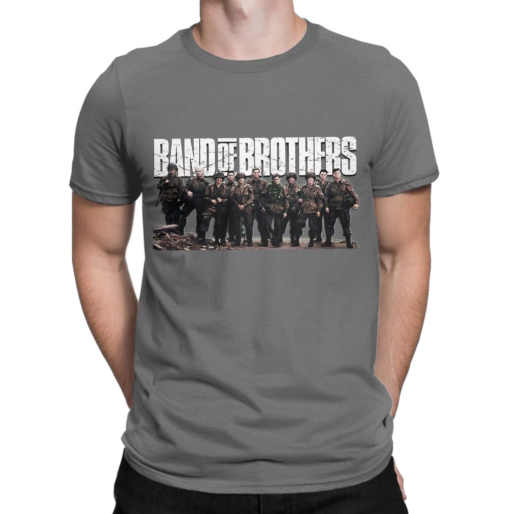 Band of Brothers Grafica Divertente 100% Cotone Maglietta Band of Brothers Magliette Top Per Unisex