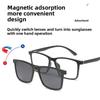 6-in-1 Magnetische Bunte Clip-on Sonnenbrille Fahren Nachtsichtbrille Clip-on Myopie Rahmen Kann Individuell Angepasst Werden