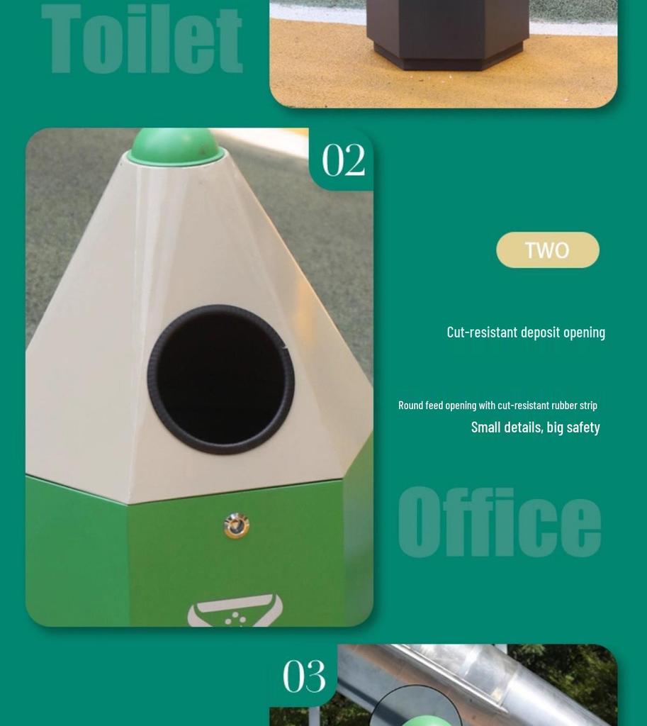Cartoon Creative Outdoor Kindergarten Playground Trash Bin